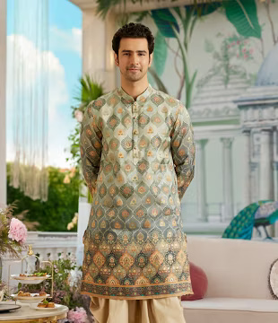 Men's Rajasthani Angrakha Sherwani