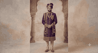 Men's Silk Achkan